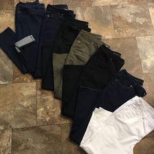 First 3 are “jegging” and the rest are “so slim”